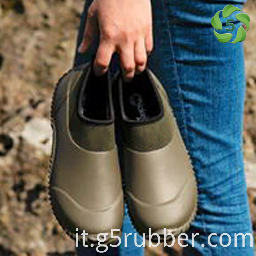 Short Ankle Natural Neoprene Rubber Shoes